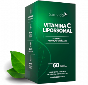 Vitamina C Lipossomal 1100mg - 60 Cáps - Puravida