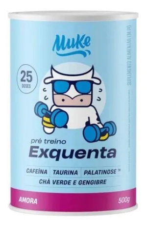 Pré Treino Exquenta Mais Mu 500g Muke + Palatinose e Cafeína