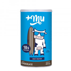Pote Whey Protein Concentrado Chocolate 450g - Mais Mu