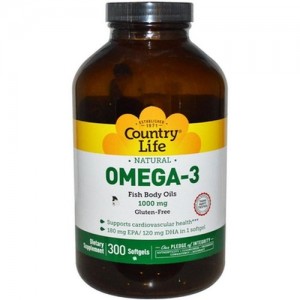 Ômega 3 1000mg 300 Cápsulas - Country Life