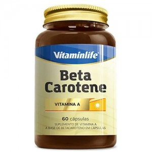 Beta Carotene 60 Cápsulas - Vitamin Life (sem Sabor)