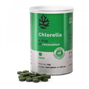 Chlorella 240 tabletes de 400 mg - Ocean Drop