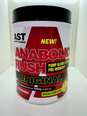 Pré Treino Anabolic Rush Original 600g - AST