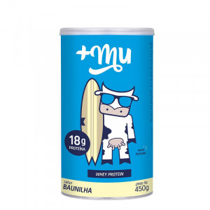 Pote Whey Protein Concentrado Baunilha 450g - Mais Mu