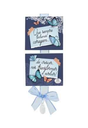 MÓBILE COM LAÇO QUE SEMPRE TENHAMOS...BORBOLETA 25X11