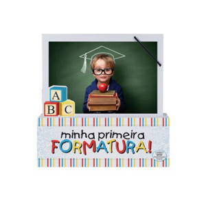 PORTA-RETRATO MADEIRINHA ABC FORMATURA 17,5X18