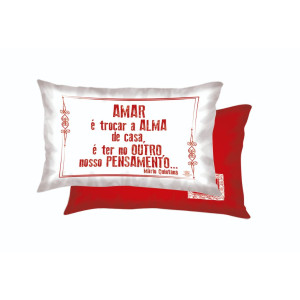 ALMOFADA AMAR É TROCAR A ALMA...22,5X37