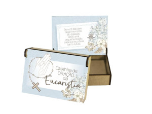 CAIXA PARA ORAÇÃO ARTICULADA CAIXINHA DE ORAÇÃO EUCARISTA 7,5X10,5X3,5