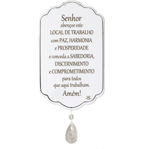 MÓBILE DE PAREDE ORAÇÃO DO TRABALHO 24,5X14,5