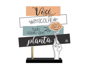 ENFEITE DE MESA COM PLAQUINHAS VOCÊ ESCOLHE TUDO...BENÇÃO 22X20