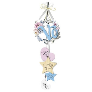 MÓBILE DE PAREDE GUIRLANDA VÓ...BRISA 34X14