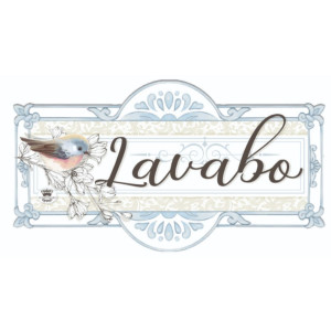 QUADRO LAVABO PASSARINHO 15,5X27,5