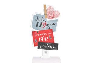 ENFEITE DE MESA RECORTADO JUNTOS NÓS FORMAMOS...19X10