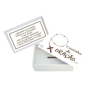 CAIXA PARA ORAÇÃO RELIGIOSOS TERCINHO ROSA  5,5X12,5X7,5