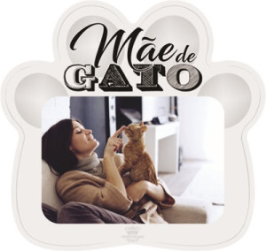 PORTA-RETRATO PATA MÃE DE GATO 19,5X20