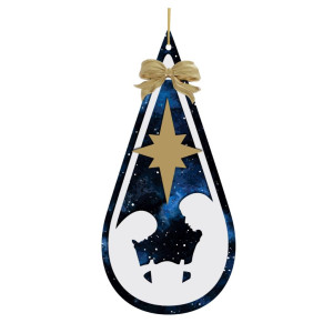 MÓBILE DE PAREDE GOTA NATAL 30X14