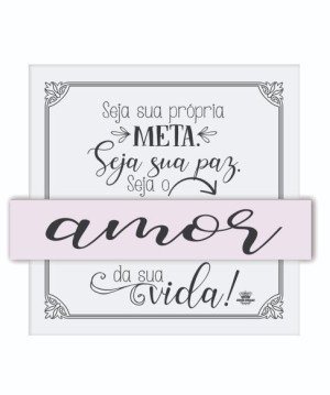 QUADRO COM APLIQUE AMOR 25X28