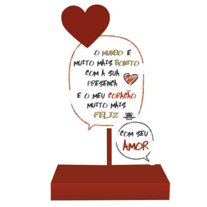 MADEIRINHA RECADO O MUNDO É MUITO...20X10