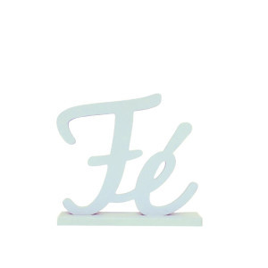 PALAVRA DE MESA FÉ BRANCA 10X10