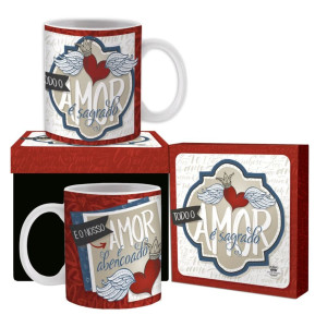 CANECA CERÂMICA TODO O AMOR É SAGRADO
