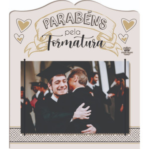 PORTA-RETRATO COM ELÁSTICO FORMATURA 20,5X18