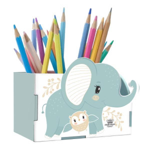 PORTA-LÁPIS EFEFANTE...ZOO 10X13X8,5