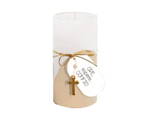 PLACA DE MESA VELA ORE, ESPERE, CONFIE 10X5