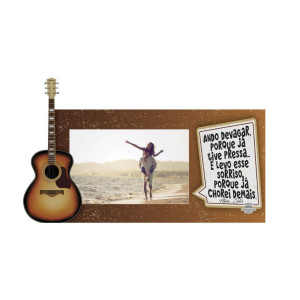 PORTA-RETRATO VIOLÃO ANDO DEVAGAR PORQUE JÁ TIVE PRESSA...16X26