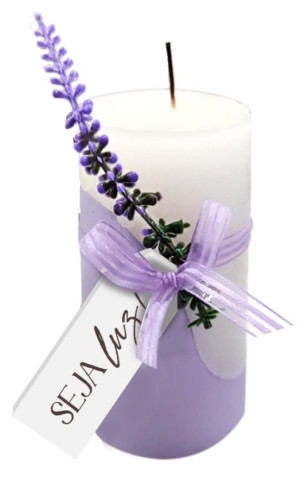 PLACA DE MESA VELA SEJA LUZ 9X5
