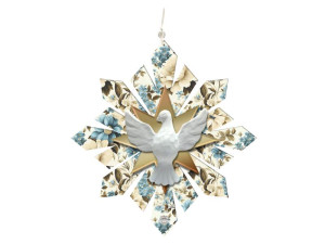 MÓBILE DE PAREDE ESPIRITO SANTO FLORAL 26X25