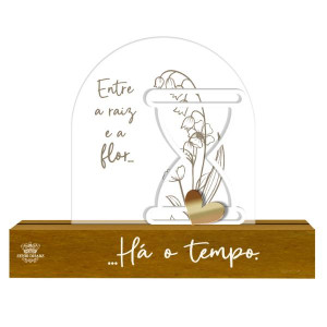 ENFEITE DE MESA ENTRE A RAIZ E A FLOR... AURORA 1 16X16