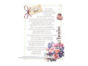 ENFEITE DE MESA COM ENCAIXE ORAÇÃO DA AVÓ...BORBOLETA 24X19