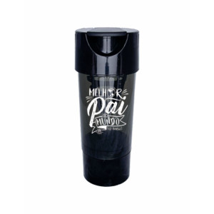 COQUETELEIRA PRETA MELHOR PAI DO MUNDO 450 ML