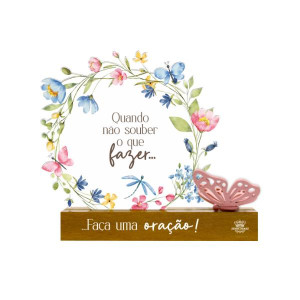 ENFEITE DE MESA COM APLIQUE QUANDO NÃO SOUBER O QUE FAZER...BORBOLETA 18X20X6