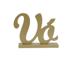 PALAVRA DE MESA VÓ DOURADA 10,5X14