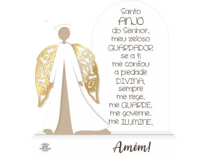 MADEIRINHA DE MESA SANTO ANJO DO SENHOR...20X18X3,5