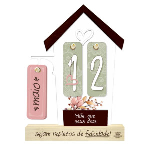 CALENDÁRIO PERMANENTE MÃE, QUE SEUS DIAS...FLORESCER 24X17X4,5