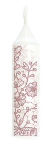 KIT COM 6 VELAS FINAS ESTAMPA ARABESCO 11X1,50