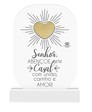 MADEIRINHA SENHOR ABENÇOE ESTE CASAL...20X12