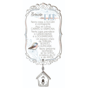 MÓBILE DE PAREDE BENÇÃO DO LAR 25X15