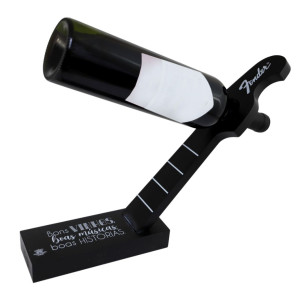 PORTA-GARRAFA GUITARRA BONS VINHOS...PRETO 25X37