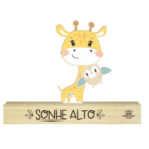 MADEIRINHA DE MESA GIRAFA...SONHE ALTO, ZOO 11X16