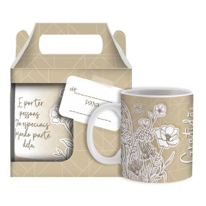 CANECA CERÂMICA GRATIDÃO...AURORA