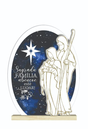ENFEITE DE MESA SAGRADA FAMÍLIA 21X16X6