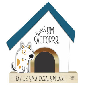 ENFEITE CASINHA UM CACHORRO... PET CORAÇÃO 1 19X16