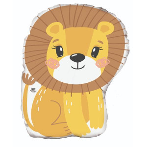 ALMOFADA LEÃO...ZOO 36X27