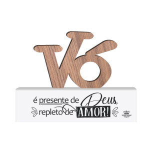 MADEIRINHA VÓ É PRESENTE DE DEUS...MEMÓRIA 14X18,5