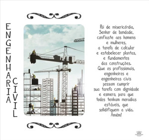 PORTA-RETRATO PROFISSÕES ENG. CIVIL  23X24