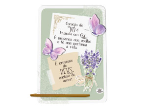 PLACA DE MESA CORAÇÃO DE VÓ... 20X15