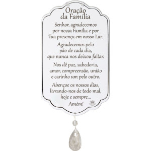MÓBILE DE PAREDE ORAÇÃO DA FAMÍLIA 24,5X14,5